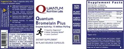 Label for Quantum Bromelain Plus