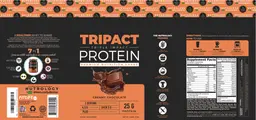 Label for TriPact Protein Creamy Chocolate