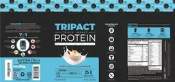 Label for TriPact Protein Vanilla Latte & Cinnamon