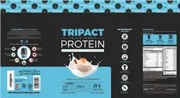 Label for TriPact Protein Vanilla Latte & Cinnamon