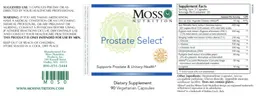 Label for Prostate Select