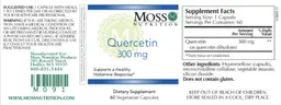 Label for Quercetin 300 mg