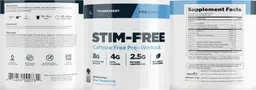 Label for Stim-Free Blue Raspberry