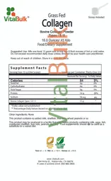 Label for Grass Fed Collagen