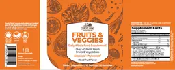 Label for Fruits & Veggies Mixed Fruit Flavor
