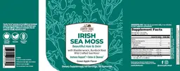 Label for Irish Sea Moss Green Apple Flavor