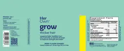 Label for Grow Berry Flavor Gummies