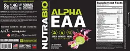 Label for Alpha EAA Cherry Lime Slush