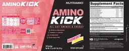 Label for Amino Kick Raspberry Lemonade
