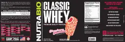 Label for Classic Whey Strawberry Shortcake