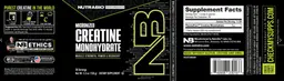 Label for Micronized Creatine Monohydrate