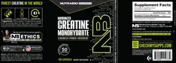 Label for Creatine Monohydrate