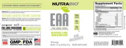 Label for EAA Raw Unflavored