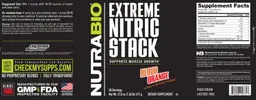 Label for Extreme Nitric Stack Blood Orange