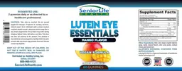 Label for Lutein Eye Essentials Mango Flavor