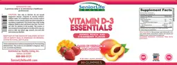 Label for Vitamin D-3 Essentials