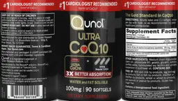 Label for Ultra CoQ10 100 mg