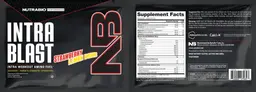 Label for Intra Blast Strawberry Lemon Bomb