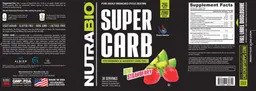 Label for Super Carb Kiwi Strawberry