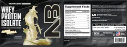 Label for Whey Protein Isolate Alpine Vanilla