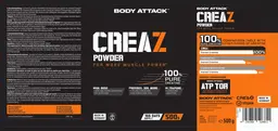 Label for CreaZ Powder 3000 mg