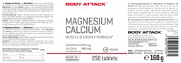 Label for Magnesium 272 mg + Calcium 460 mg