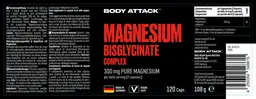Label for Magnesium Bisglycinate Complex 300 mg