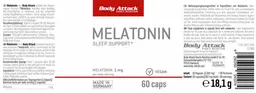 Label for Melatonin 1 mg