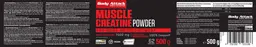 Label for Muscle Creatine Powder 7000 mg
