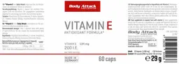 Label for Vitamin E 134 mg