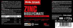 Label for Zinc Bisglycinate