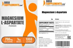 Label for Magnesium L-Aspartate Powder 750 mg