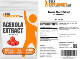 Label for Acerola Extract Powder 500 mg