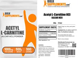 Label for Acetyl L-Carnitine HCl (ALCAR HCl) Powder 1000 mg