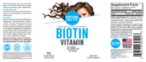 Biotin Vitamin 10,000 mcg