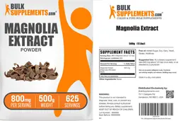 Label for Magnolia Extract Powder 800 mg