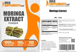 Label for Moringa Extract Powder 1000 mg
