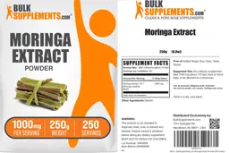 Label for Moringa Extract Powder 1000 mg