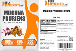 Label for Mucuna Pruriens Extract Powder 500 mg