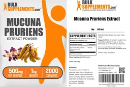 Label for Mucuna Pruriens Extract Powder 500 mg