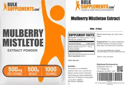 Label for Mulberry Mistletoe Extract Powder 500 mg