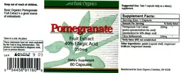 Pomegranate Fruit Extract 250 mg