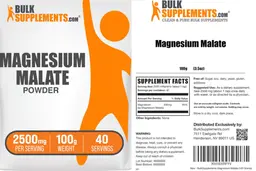 Label for Magnesium Malate Powder 2500 mg