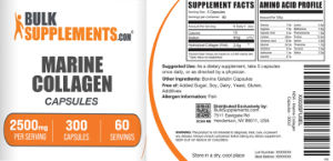 Marine Collagen Capsules 2500 mg