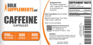 Caffeine Capsules 200 mg