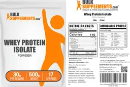 Label for Whey Protein Isolate Powder 30 g
