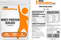 Label for Whey Protein Isolate Powder 30 g