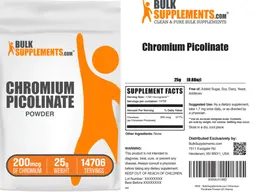 Label for Chromium Picolinate Powder 200 mcg
