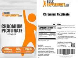 Label for Chromium Picolinate Powder 200 mcg