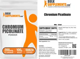 Label for Chromium Picolinate